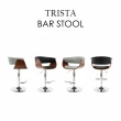 【E-home】Trista翠絲塔曲木實木升降吧檯椅 2色可選(吧台椅 高腳椅 酒吧)