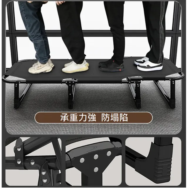 【Ashley House】巨寬71CM摺疊椅/躺椅/折疊床/戶外椅/休閒椅(附頭枕/四季/牛津面料/雙方管/高承重/透氣)