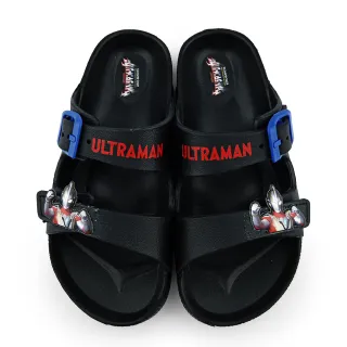【童鞋城堡】童鞋 中大童 正版超人力霸王 輕量拖鞋(UM0243-黑)