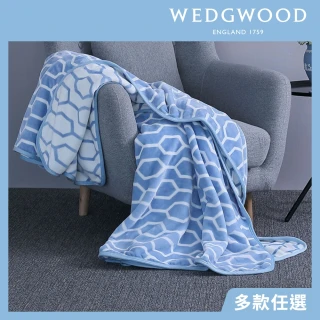 【WEDGWOOD】買一送一★超細纖維印花旅行毯(單人毯 任選)