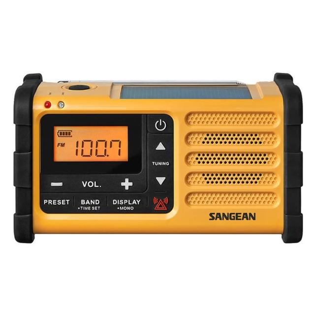 【SANGEAN 山進】手搖充電 太陽能 防災包 救災包 災難包 LED照明燈 調幅/調頻 防災收音機(MMR-88 / MMR88)