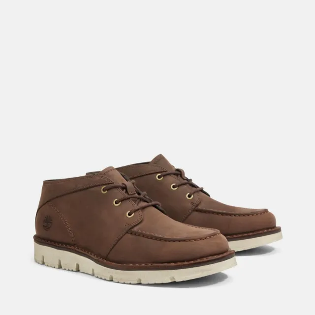 【Timberland】男款深棕色休閒中筒靴(A41YAV13)