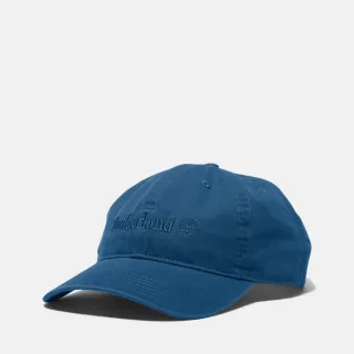 【Timberland】中性深牛仔藍棉質帆布棒球帽(A1F54288)
