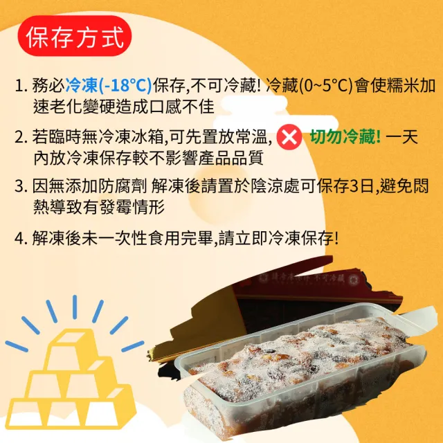 【給力食品】金磚 桂圓核桃糕 紅豆糕 雙糕 2盒組_年貨組(春節必嘗雙糕組合 全素食 解凍即食好方便)