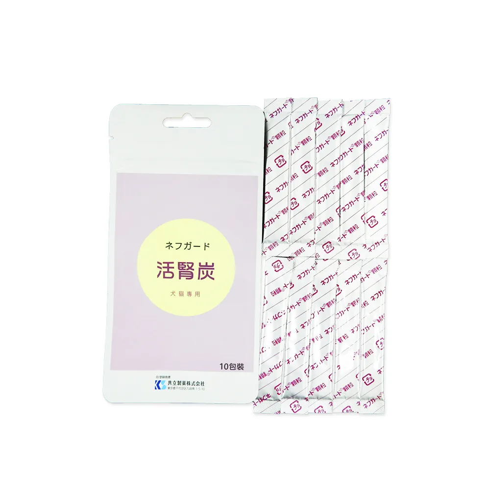 【日本共立製藥】活腎炭-粉 Nefguard 10包隨手包(犬貓腎臟保健 犬貓專用 腎臟保健 活腎炭)