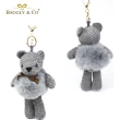 【BAGGLY&CO】毛毛裙熊娃娃絨毛吊飾鎖圈配件(五色)