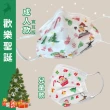 【Finetech 釩泰】聖誕節限定 親子款口罩 平面醫用 醫療口罩(30入/盒)