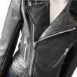 【Balenciaga 巴黎世家】外皮夾克騎士風外套(黑色)