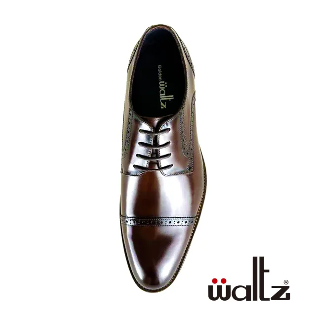 【Waltz】上班族首選 綁帶紳士鞋 真皮皮鞋(3W212649-23 華爾滋皮鞋)
