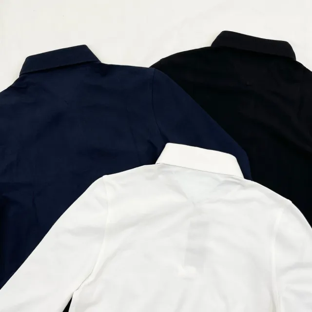 【Tommy Hilfiger】長袖polo衫 彈性 polo衫 湯米 大尺碼 下擺開衩 長袖 平輸品(長袖 8896)