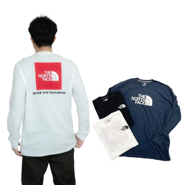 The North Face 北臉 經典款 長T 純棉 T恤 北面 素T 長袖 圓領 TNF 平輸品(素T 長袖)