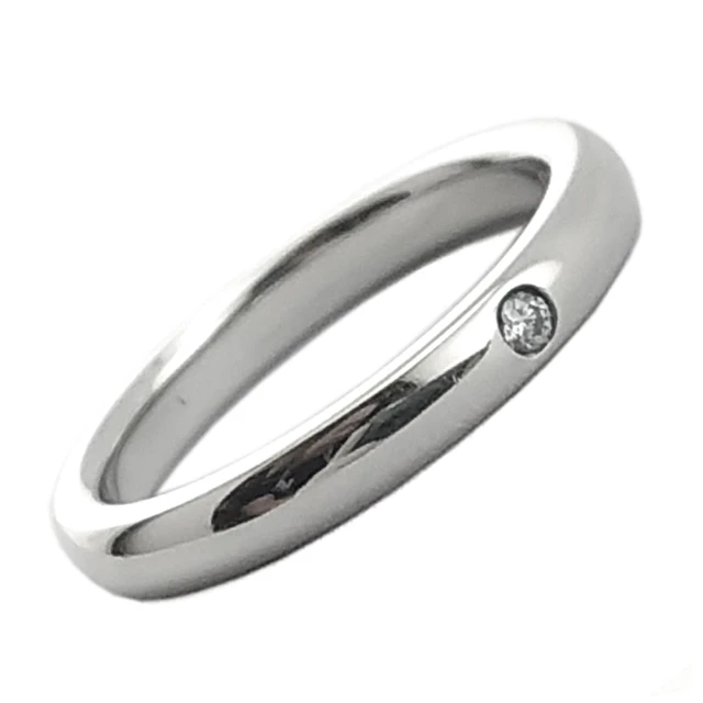 Tiffany&Co. 蒂芙尼Tiffany&Co. 蒂芙尼 PT950鉑金-鑲單顆鑽FOEVER Wedding婚戒系列-細版戒指(展示品)