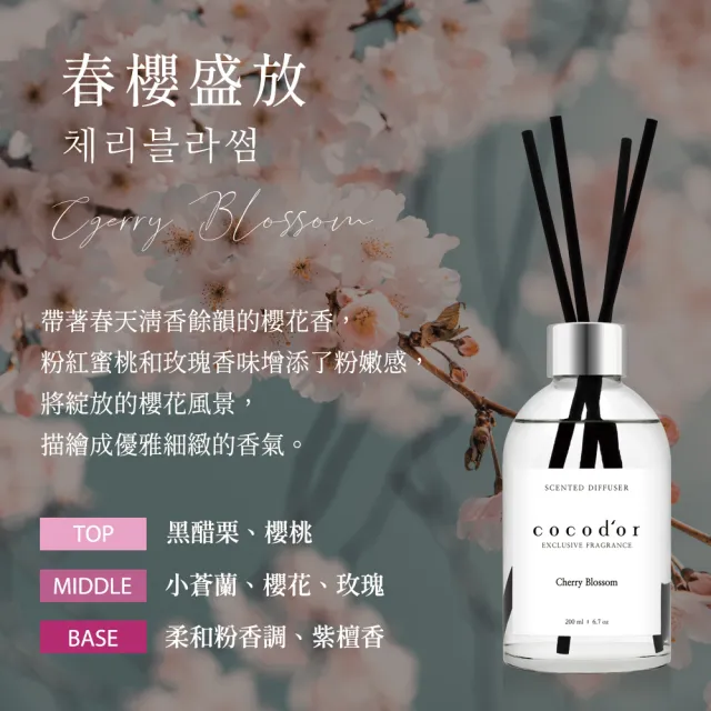 【cocodor】WHITE LABEL系列擴香瓶200ml 原廠直營