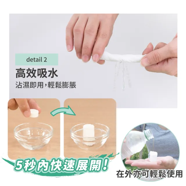 【FL 生活+】100入-日拋式加厚環保壓縮小方巾-20x22公分(拋棄式毛巾/壓縮毛巾/旅行/洗臉巾/糖果毛巾)
