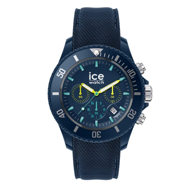 Ice-WatchIce-Watch 三眼計時活力系列 44mm CH(深藍編織矽膠錶帶)