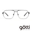 【Gotti】瑞士Gotti Switzerland 幾何多角質感飛行平光眼鏡(- JANCO)