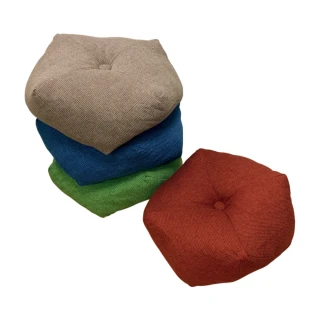 【LASSLEY】日式素色仿麻蒲團(八角座墊/靠墊 和室充棉軟墊 沙發坐墊)