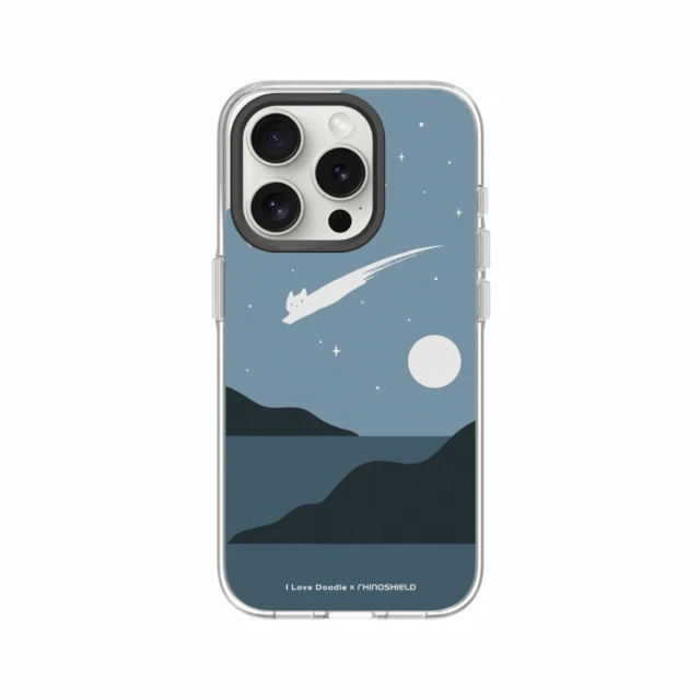 RHINOSHIELD 犀牛盾RHINOSHIELD 犀牛盾 iPhone 13系列 Clear MagSafe兼容 磁吸透明手機殼/貓咪流星(I Love Doodle)