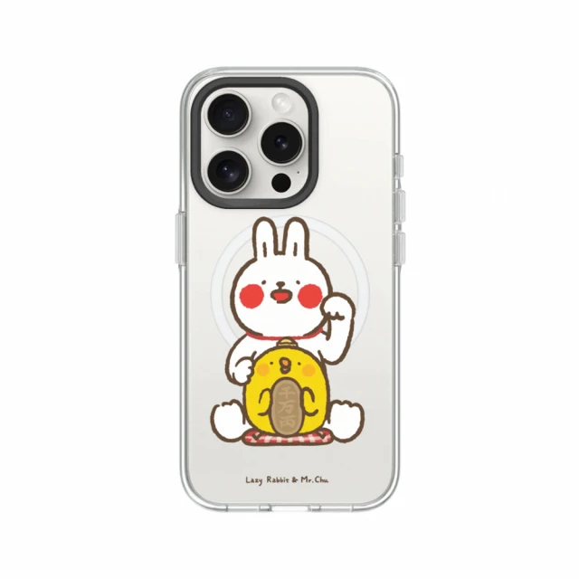 RHINOSHIELD 犀牛盾RHINOSHIELD 犀牛盾 iPhone 14系列 Clear MagSafe兼容 磁吸透明手機殼/招財(懶散兔與啾先生)
