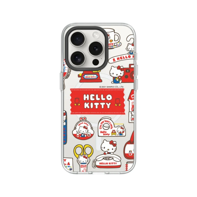RHINOSHIELD 犀牛盾 iPhone 13系列 Clear MagSafe兼容 磁吸透明手機殼/Sticker-生活小物(Hello Kitty)