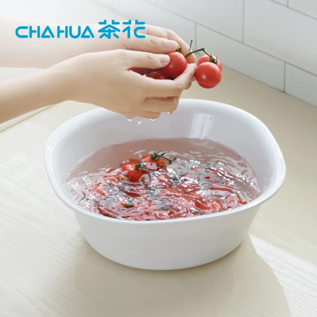 茶花CHAHUA Ag+銀離子抗菌方形臉盆/水盆-小(洗臉盆
