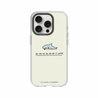【RHINOSHIELD 犀牛盾】iPhone 12系列 Clear MagSafe兼容 磁吸透明手機殼/鯊魚(I Love Doodle)