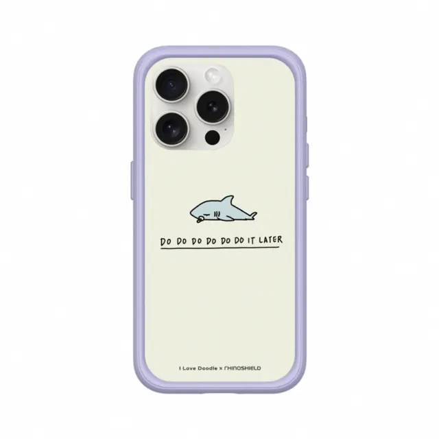 【RHINOSHIELD 犀牛盾】iPhone 14/Plus/Pro/Max Mod NX MagSafe兼容 手機殼/鯊魚(I Love Doodle)