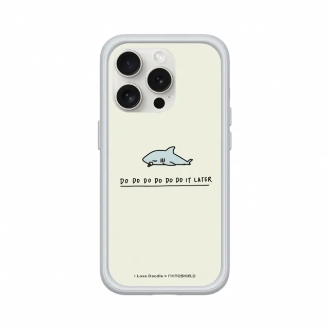 【RHINOSHIELD 犀牛盾】iPhone 14/Plus/Pro/Max Mod NX MagSafe兼容 手機殼/鯊魚(I Love Doodle)