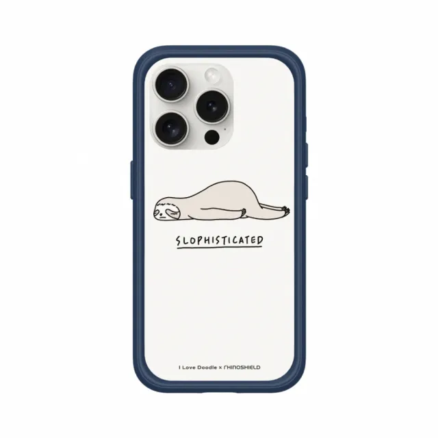 【RHINOSHIELD 犀牛盾】iPhone 14/Plus/Pro/Max Mod NX MagSafe兼容 手機殼/樹懶(I Love Doodle)