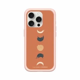 【RHINOSHIELD 犀牛盾】iPhone 12 mini/Pro/Max Mod NX MagSafe兼容 手機殼/貓咪月象-橘(I Love Doodle)