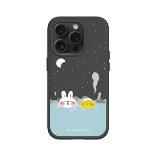 【RHINOSHIELD 犀牛盾】iPhone 14/Plus/Pro/Max SolidSuit MagSafe兼容 磁吸手機殼/泡溫泉(懶散兔與啾先生)