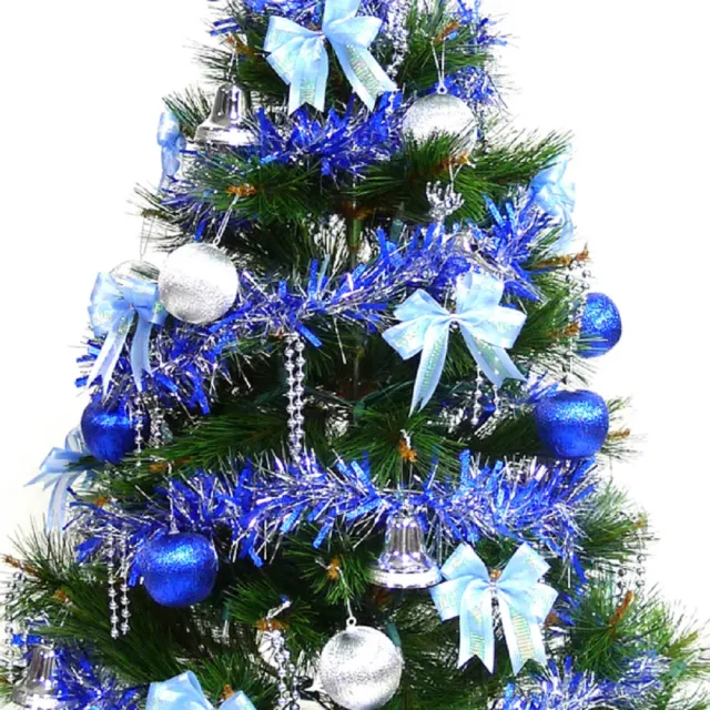 【摩達客】耶誕-3尺/3呎-90cm台灣製特級綠松針葉聖誕樹(含藍銀色系配件/不含燈/本島免運費)