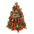 【摩達客】耶誕-3尺/3呎-90cm台灣製豪華型裝飾綠色聖誕樹(含紅金色系配件/不含燈/本島免運費)