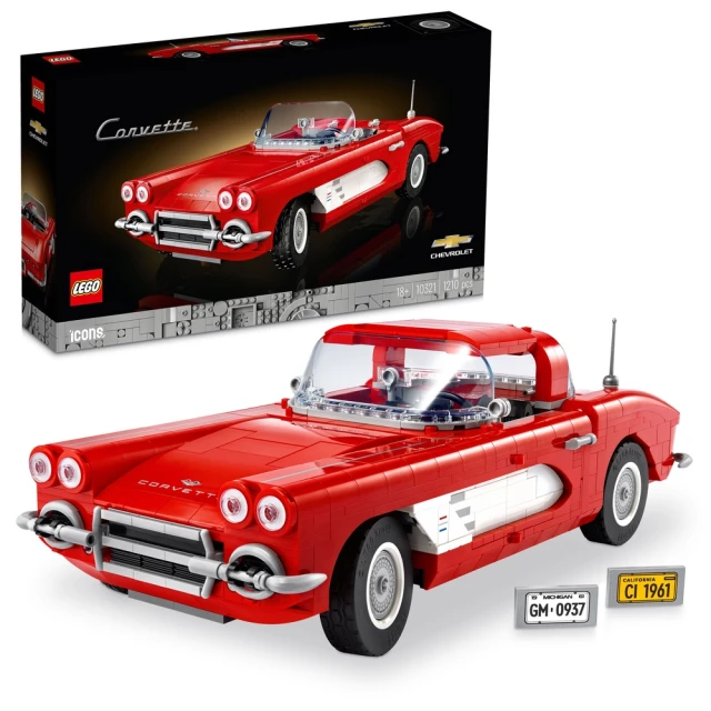 LEGO 樂高 Icons 10321 Corvette(雪佛蘭 科爾維特 跑車模型)