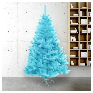 【摩達客】台灣製-8尺/8呎-240cm豪華版冰藍色聖誕樹-裸樹(不含飾品/不含燈/本島免運費)