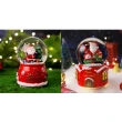 【漫格子】2入組聖誕水晶球 音樂鈴 飄雪水晶球 旋轉音樂盒 聖誕交換禮物(水晶音樂球 音樂鈴 聖誕禮物)