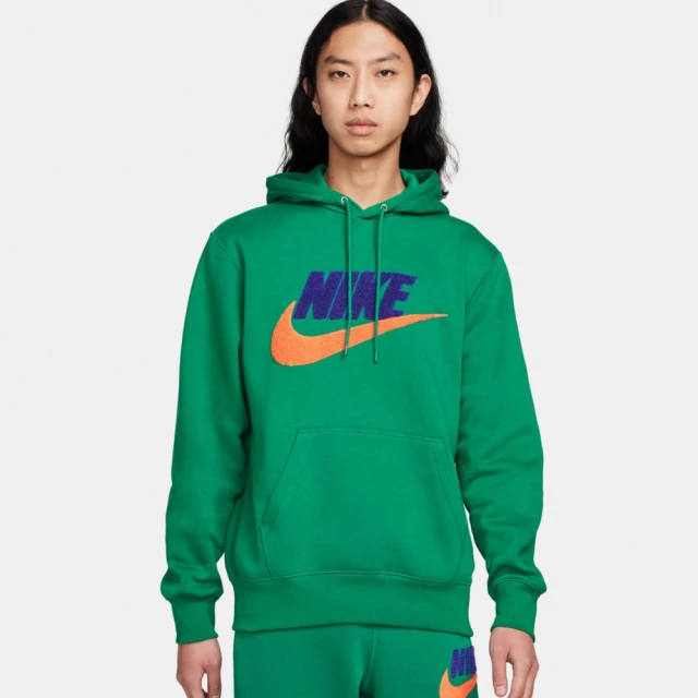 NIKE 耐吉 上衣 男款 長袖上衣 帽T 運動 AS M NK CLUB BB PO CHNL FTRA 綠 FN3105-365(3S3522)