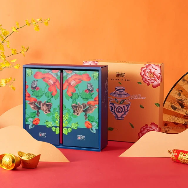 無藏茗茶 新年公益禮盒 祝福茶食組 富貴白頭×3盒組(經典茶