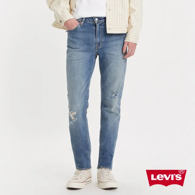 【LEVIS 官方旗艦】男款 511低腰修身窄管牛仔褲 / 精工磨損抓破工藝 / 彈性布料 熱賣單品 04511-5572