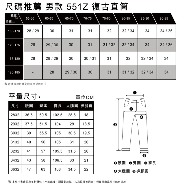 【LEVIS 官方旗艦】男款 551Z復古直筒卡其褲 / 精工漂染工藝 / 寒麻纖維 熱賣單品 24767-0044