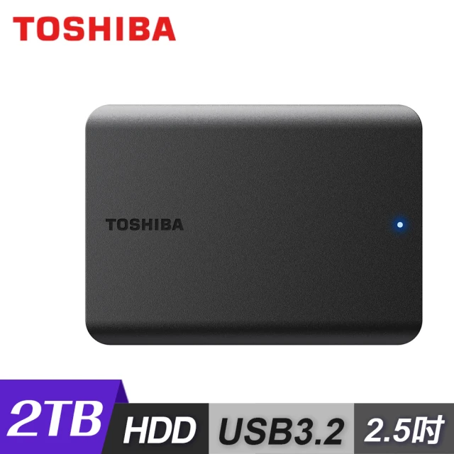 TOSHIBA 東芝 Canvio Basics A5 2TB 2.5吋行動硬碟