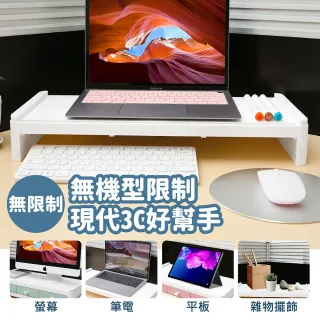 【Jo Go Wu】桌面增高收納架-無抽屜款(文具架/置物架/螢幕增高/鍵盤架/電腦架)