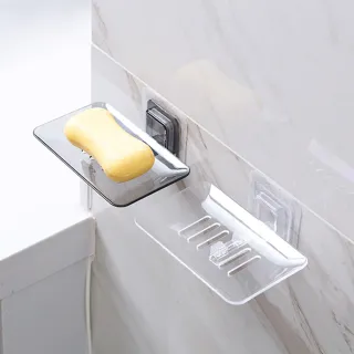 【E.dot】透視水晶瀝水肥皂架/肥皂盒 