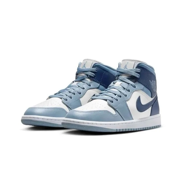 NIKE 耐吉 W Air Jordan 1 Mid Diffused Blue 灰藍 AJ1 女鞋 休閒鞋 BQ6472-140