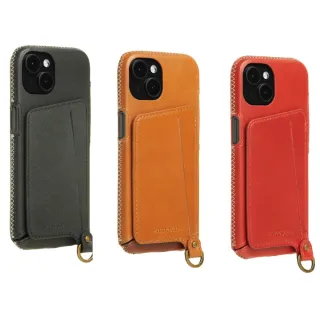 【n max n】iPhone14 Plus 經典系列手機殼皮套/附皮革手腕帶/站立卡袋-三色任選
