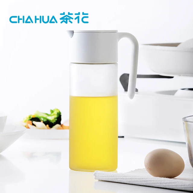 茶花CHAHUA Ag+銀離子抗菌自動開合油壺油醋瓶-550ml(大容量油壺/自動開合油瓶/醋壺)