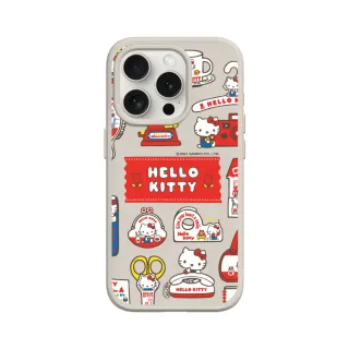 【RHINOSHIELD 犀牛盾】iPhone 13系列 SolidSuit MagSafe兼容 磁吸手機殼/Sticker-生活小物(Hello Kitty)