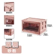 【ONE HOUSE】40L 多彩三開門摺疊收納箱 衣物收納 置物箱(1入)
