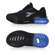 【DIADORA】男段專業避震慢跑鞋-寬楦-運動 訓練 慢跑 黑藍銀(DA73279)