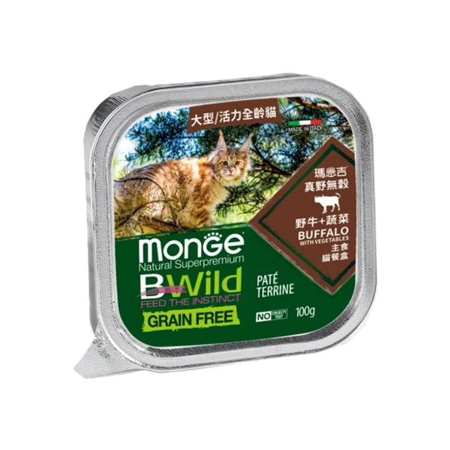 【Monge 瑪恩吉】真野主食貓餐盒-100g X 64入(全齡貓/主食貓餐盒)